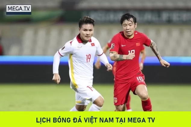Cập nhật lịch thi đấu bóng đá Việt Nam hôm nay tại Mega TV